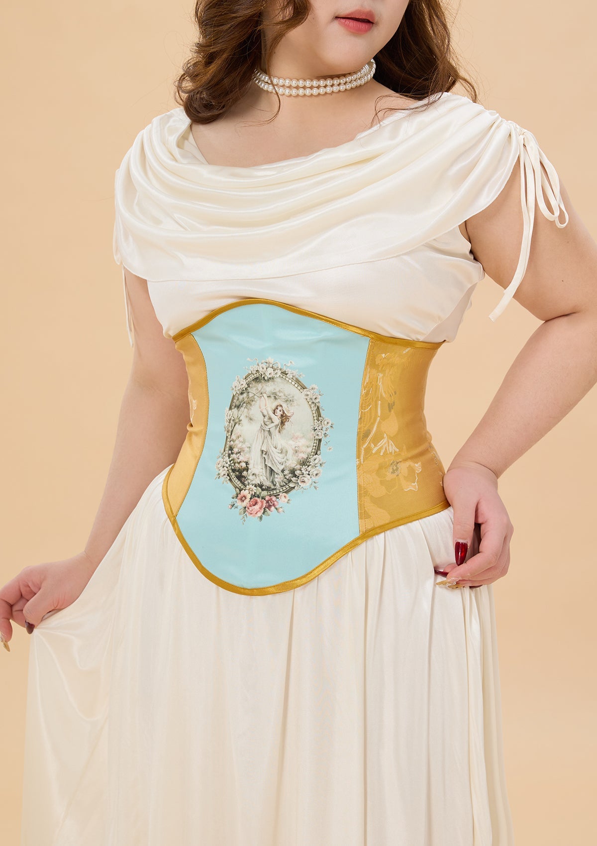Curve & Plus Holy Golden Crown Corset (underbust)