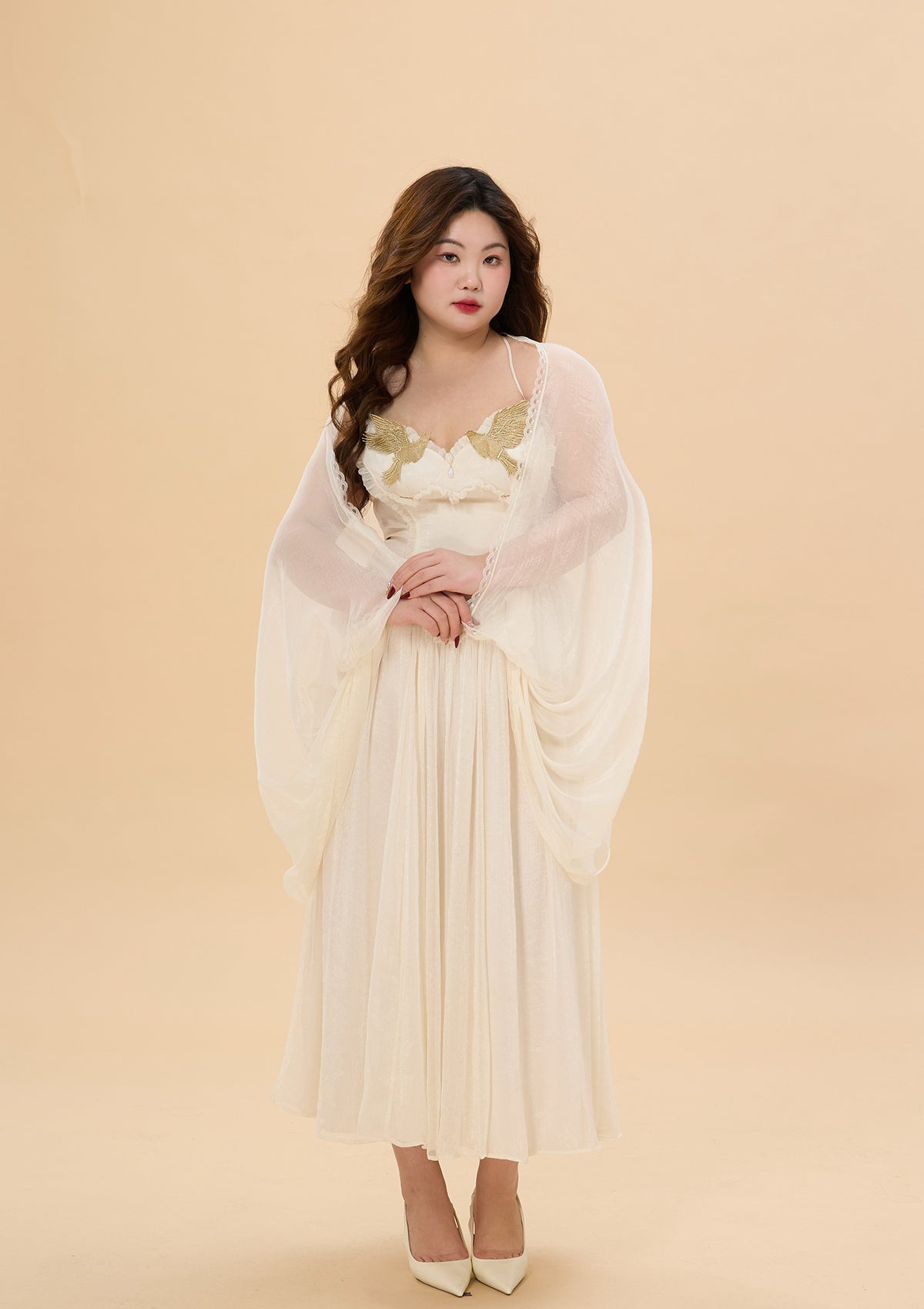 Curve & Plus "Date With An Angel"Corset Dress