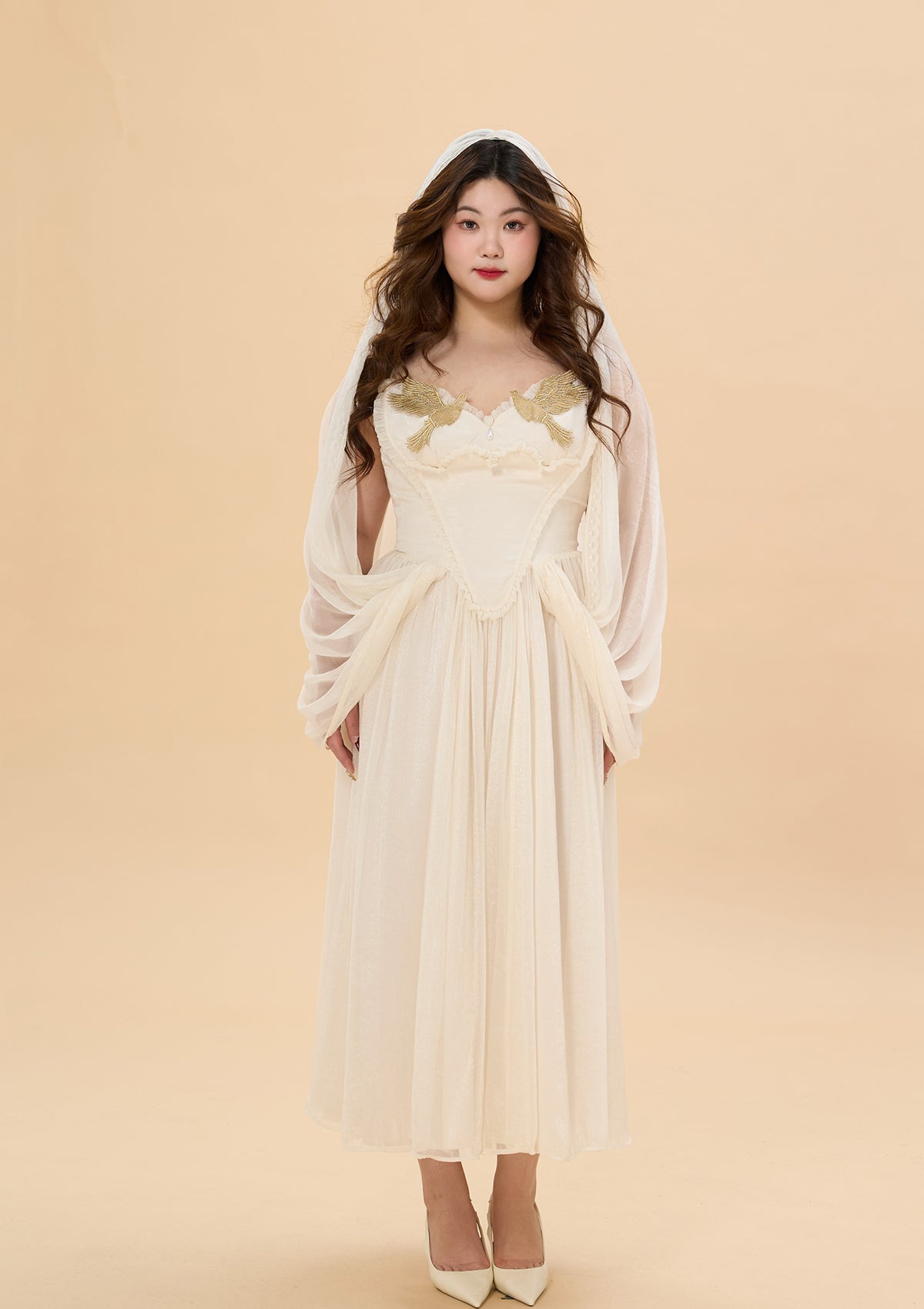 Curve & Plus "Date With An Angel"Corset Dress