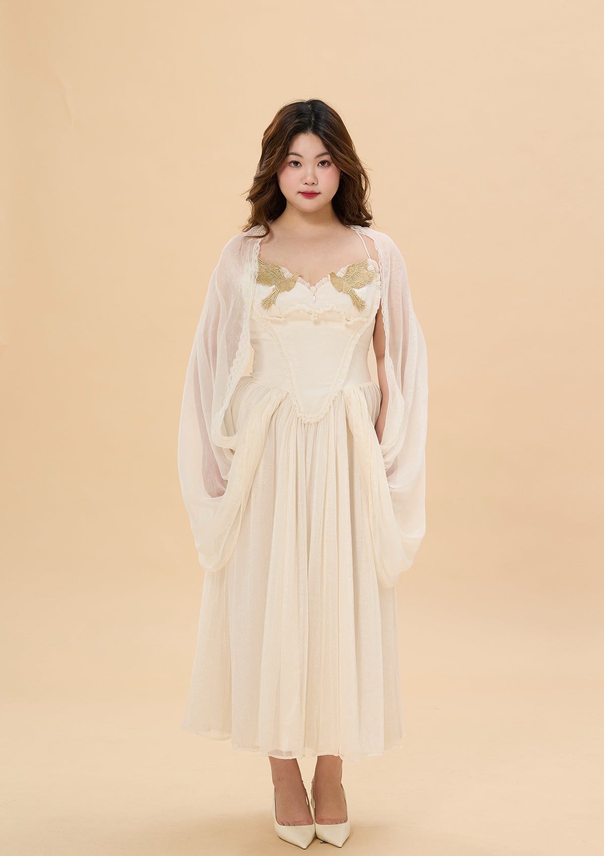 Curve & Plus "Date With An Angel"Corset Dress