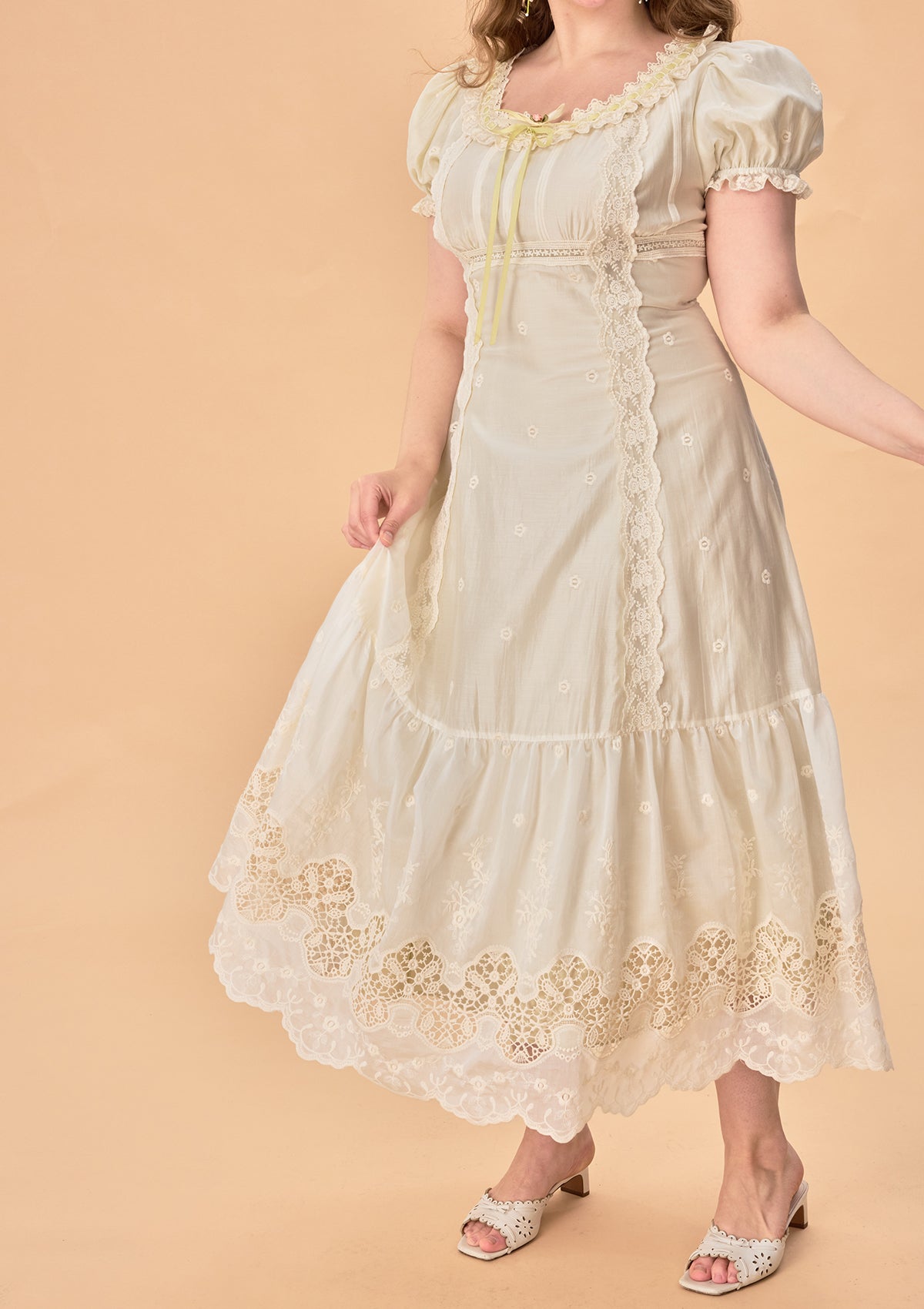 Curve & Plus Green Grapes Dress