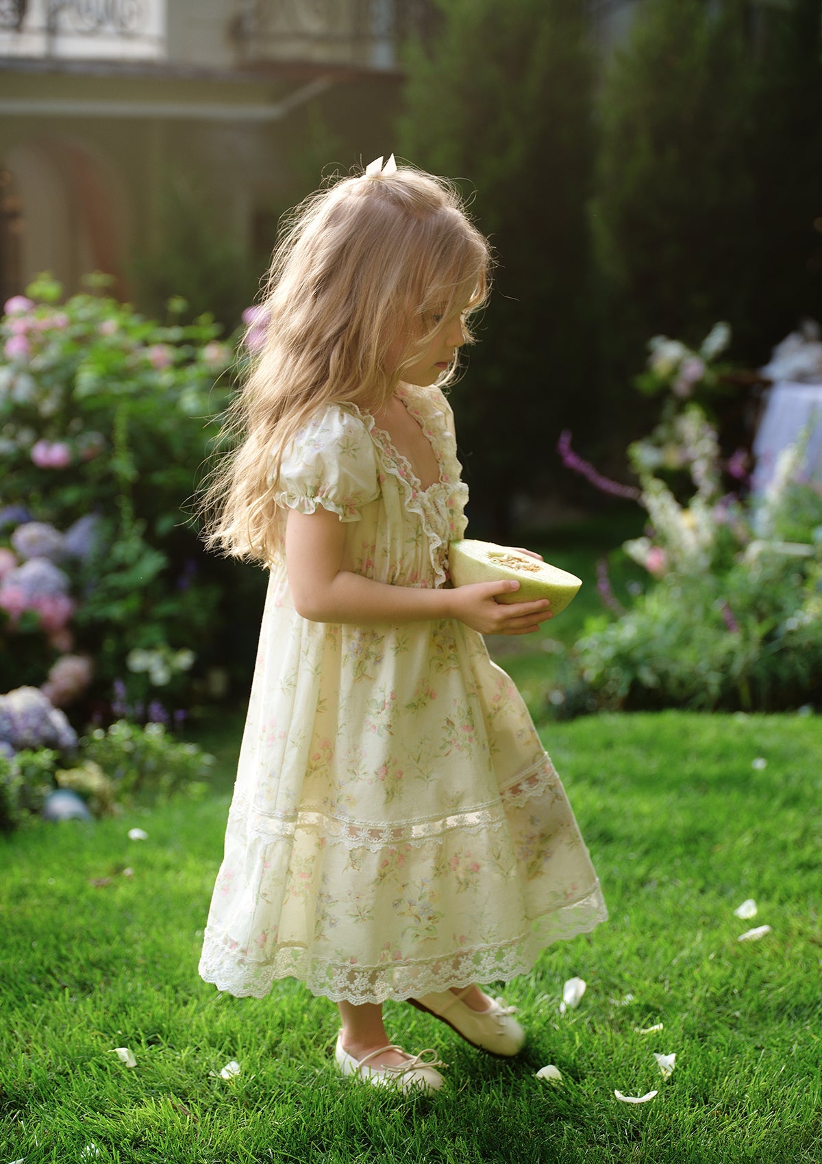Toddler Girl Garden Tea Party Corset Dress