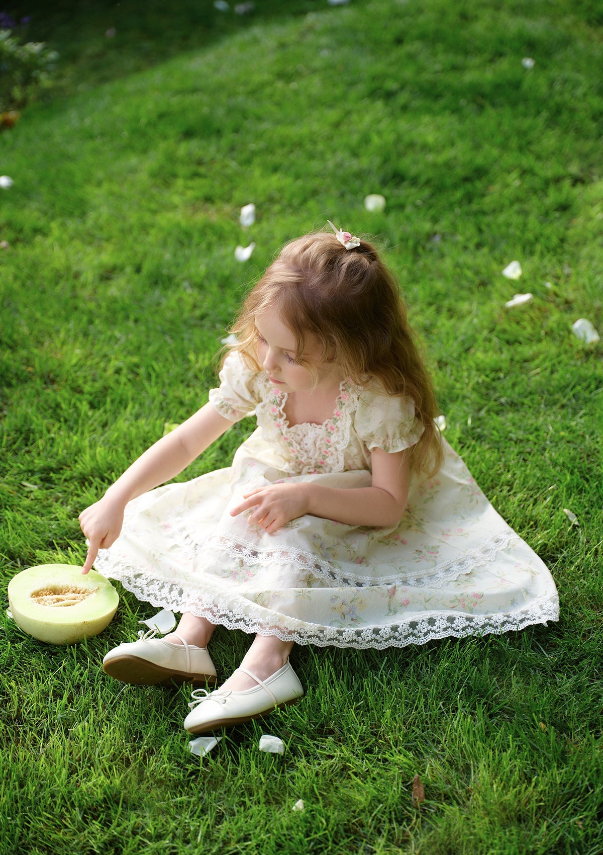 Toddler Girl Garden Tea Party Corset Dress
