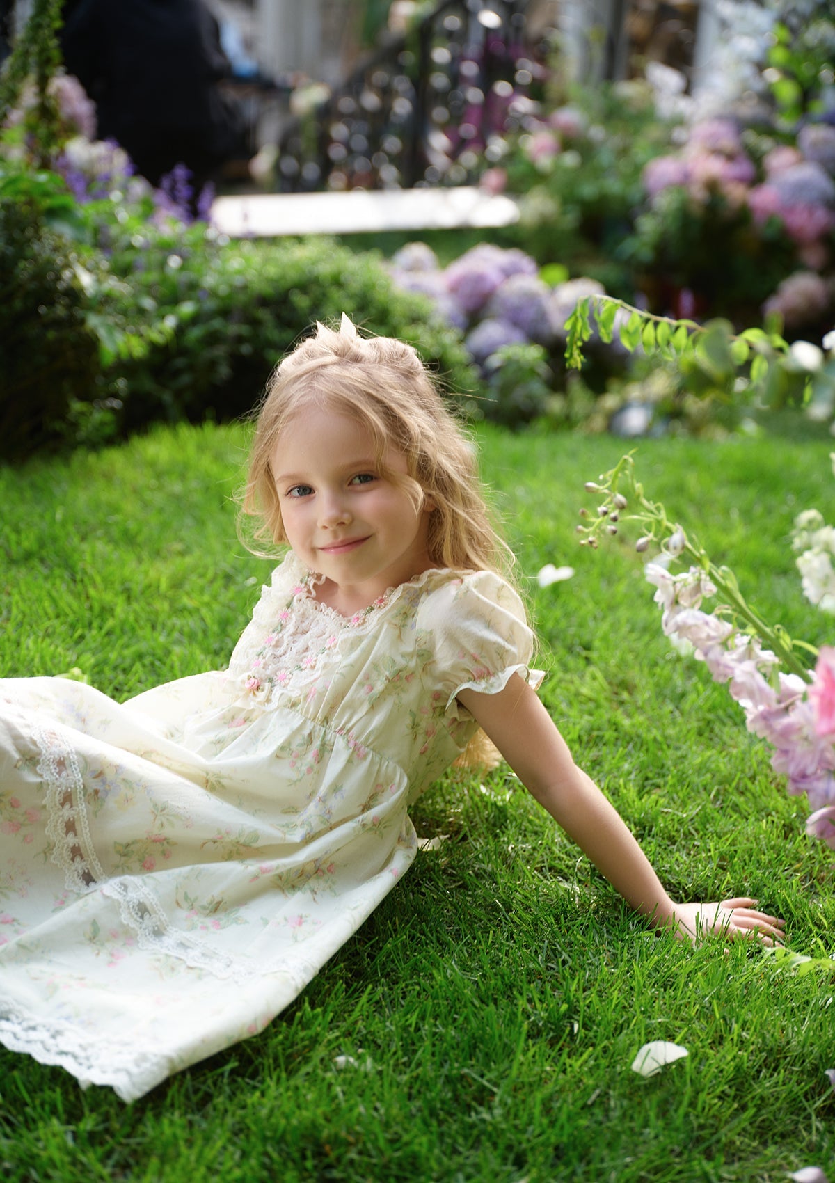 Toddler Girl Garden Tea Party Corset Dress