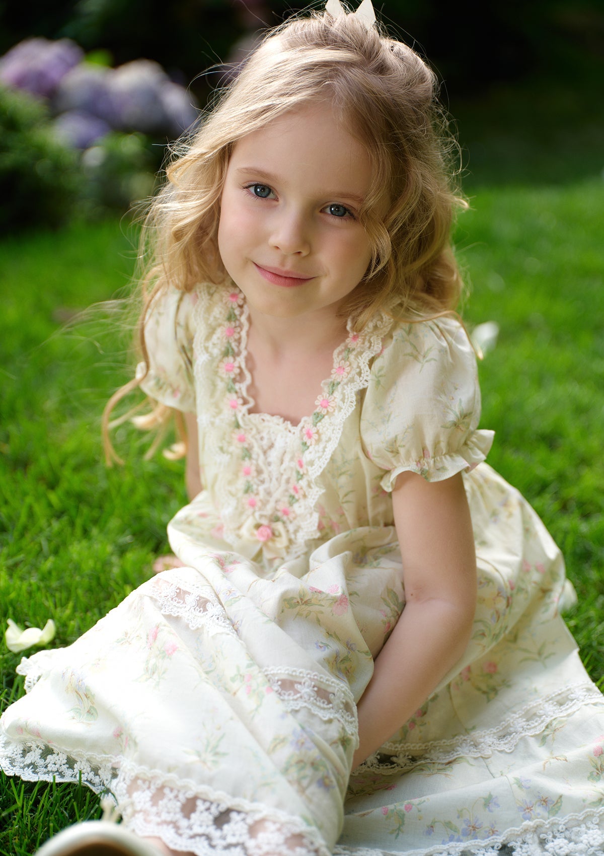 Toddler Girl Garden Tea Party Corset Dress