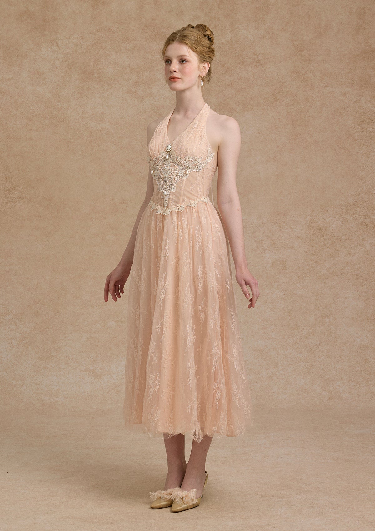 Lace Lover Letter Corset Dress