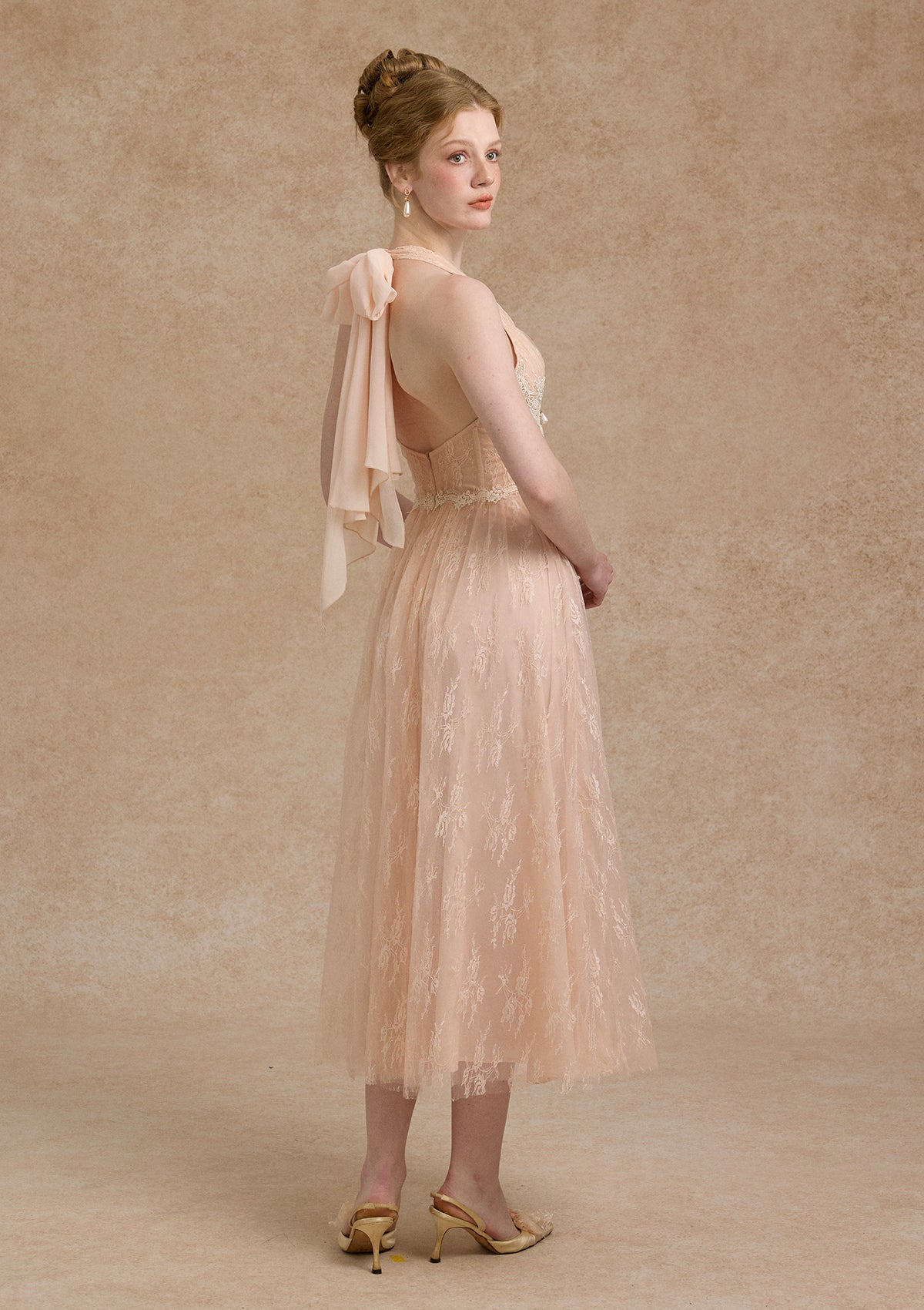 Lace Lover Letter Corset Dress