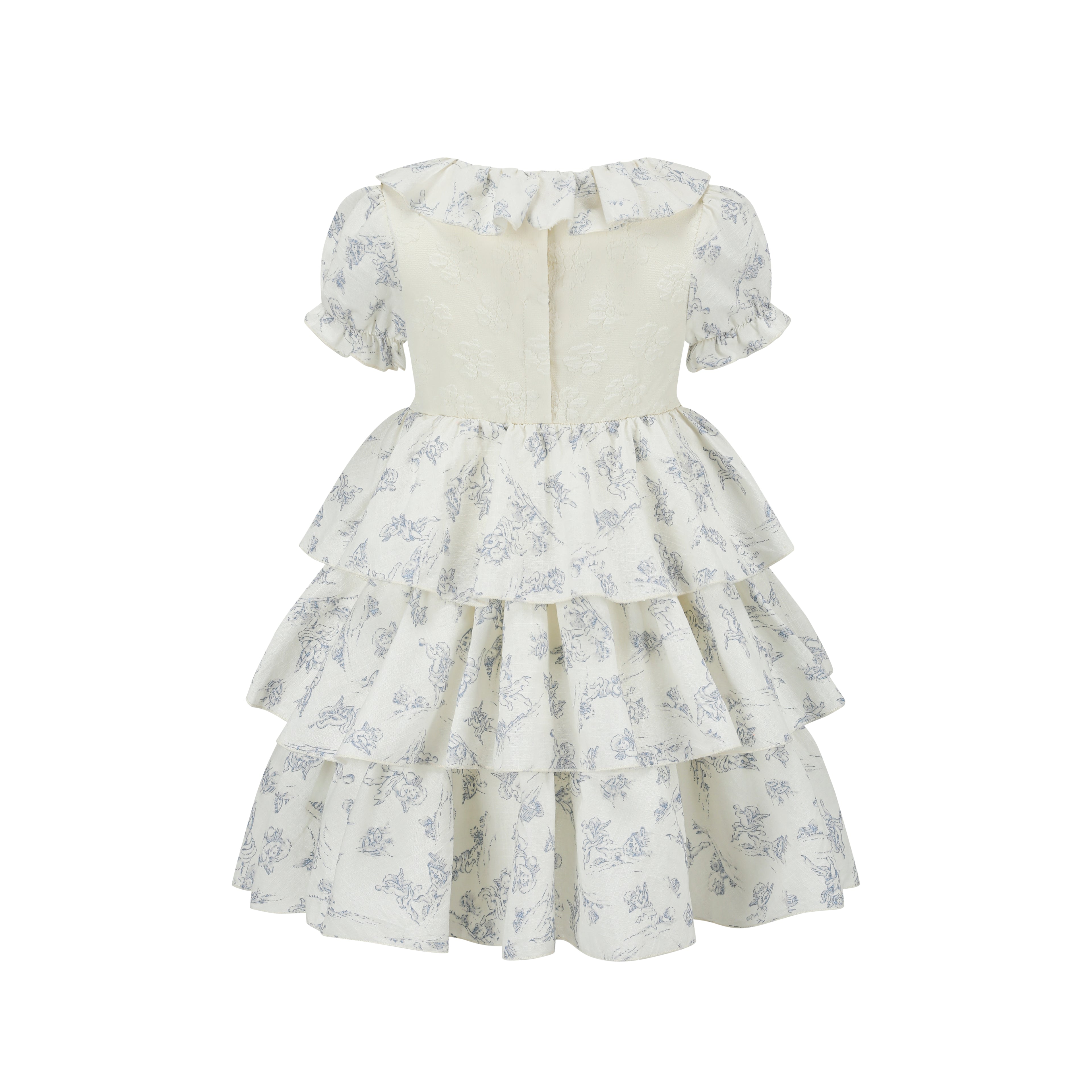 Toddler Girl Blue Dollhouse Corset Dress