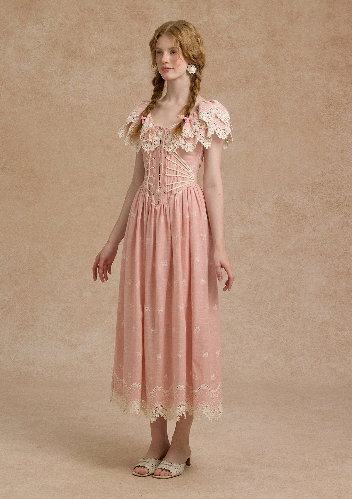 Pink Champagne Corset Dress