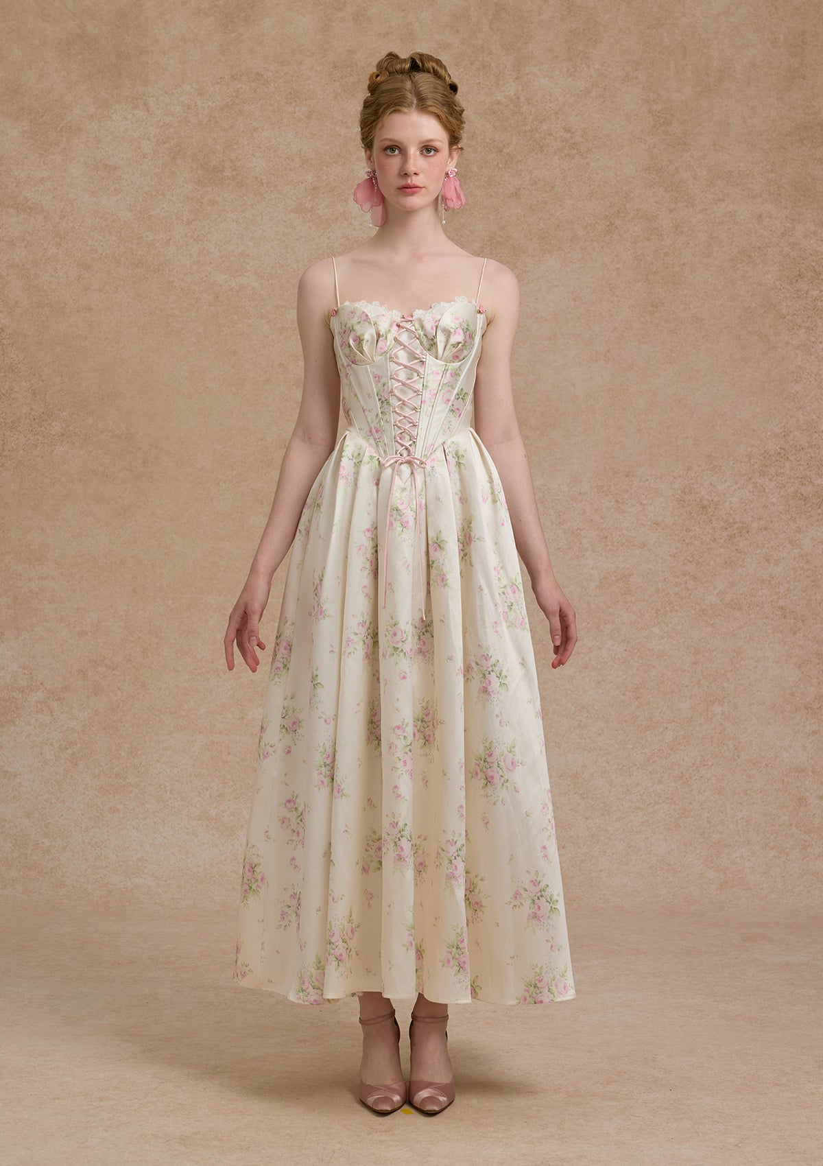 Love Flower Notes Corset Dress