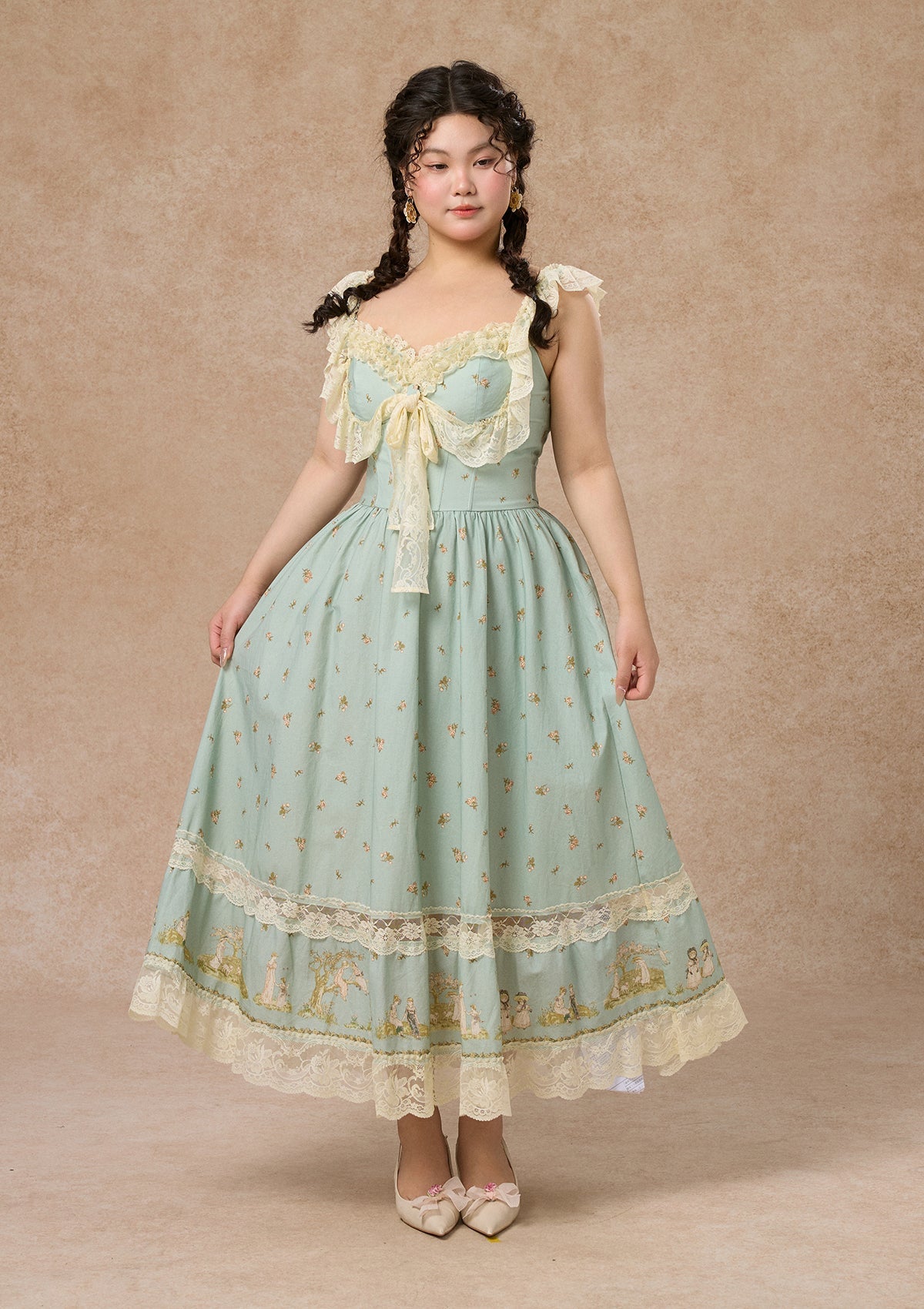 Curve&Plus Woodland Fairy Corset Dress (sleeveless)