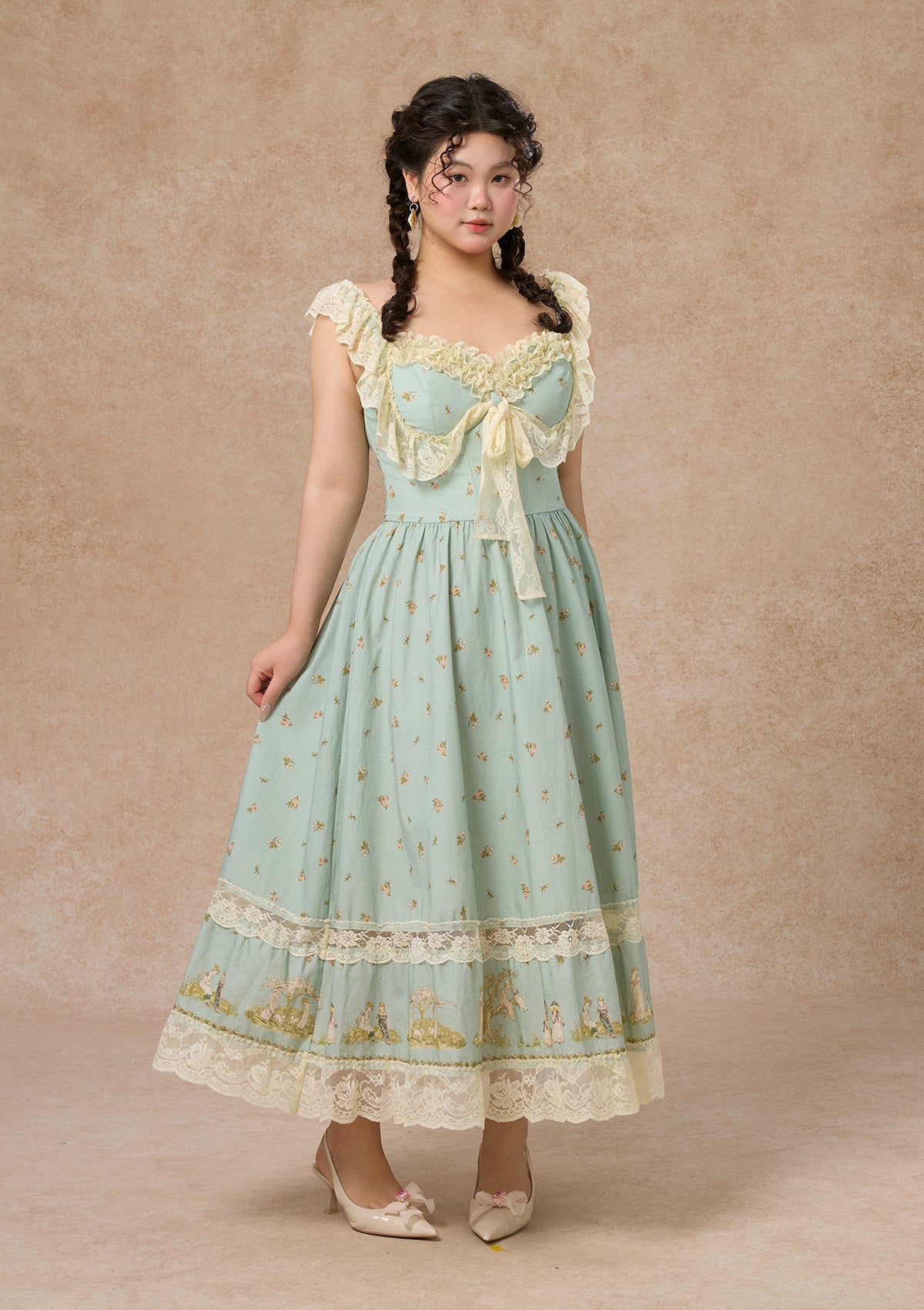 Curve&Plus Woodland Fairy Corset Dress (sleeveless)