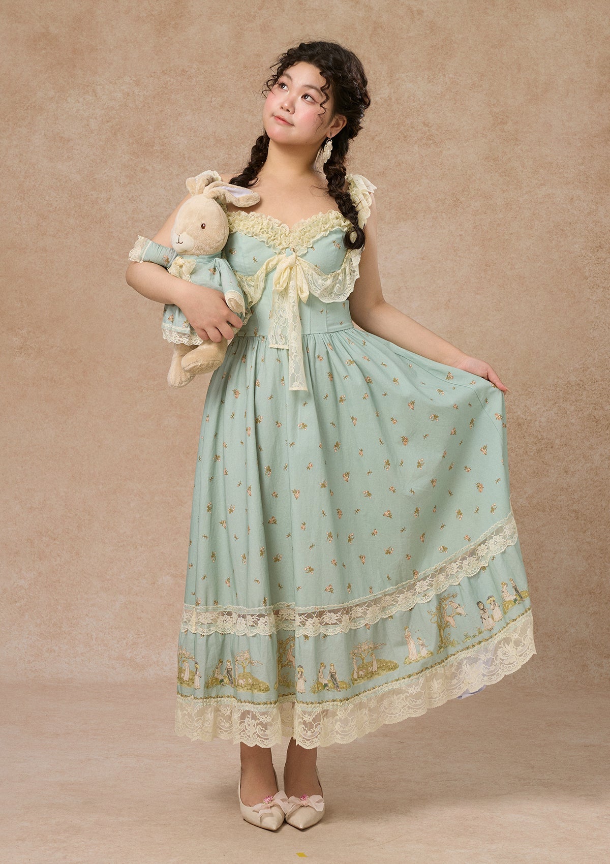 Curve&Plus Woodland Fairy Corset Dress (sleeveless)