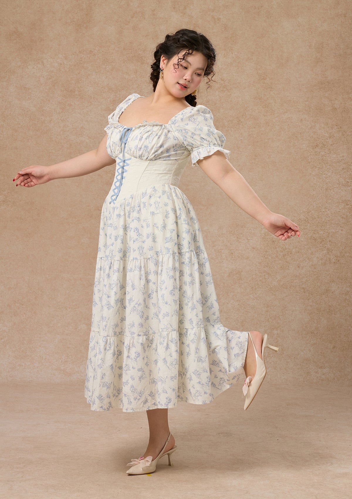 Curve&Plus Blue Dollhouse Corset Dress (Long)