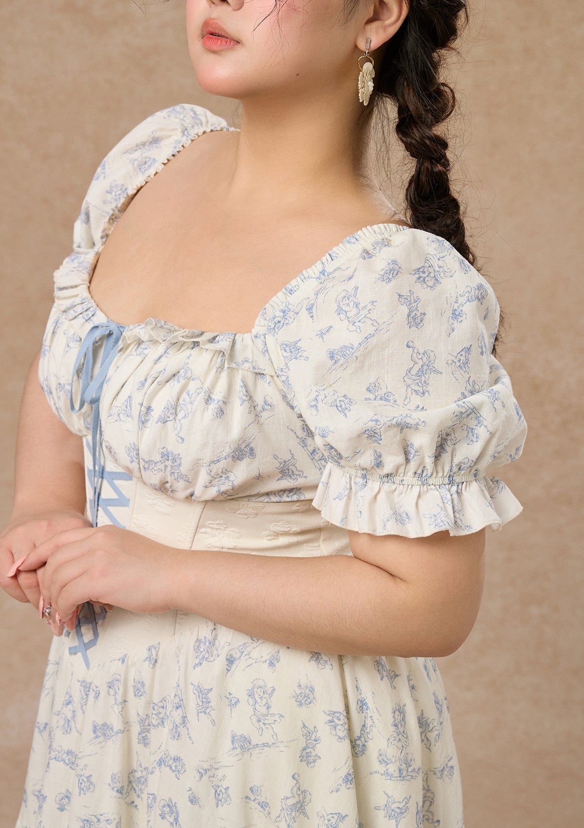 Curve&Plus Blue Dollhouse Corset Dress (Long)