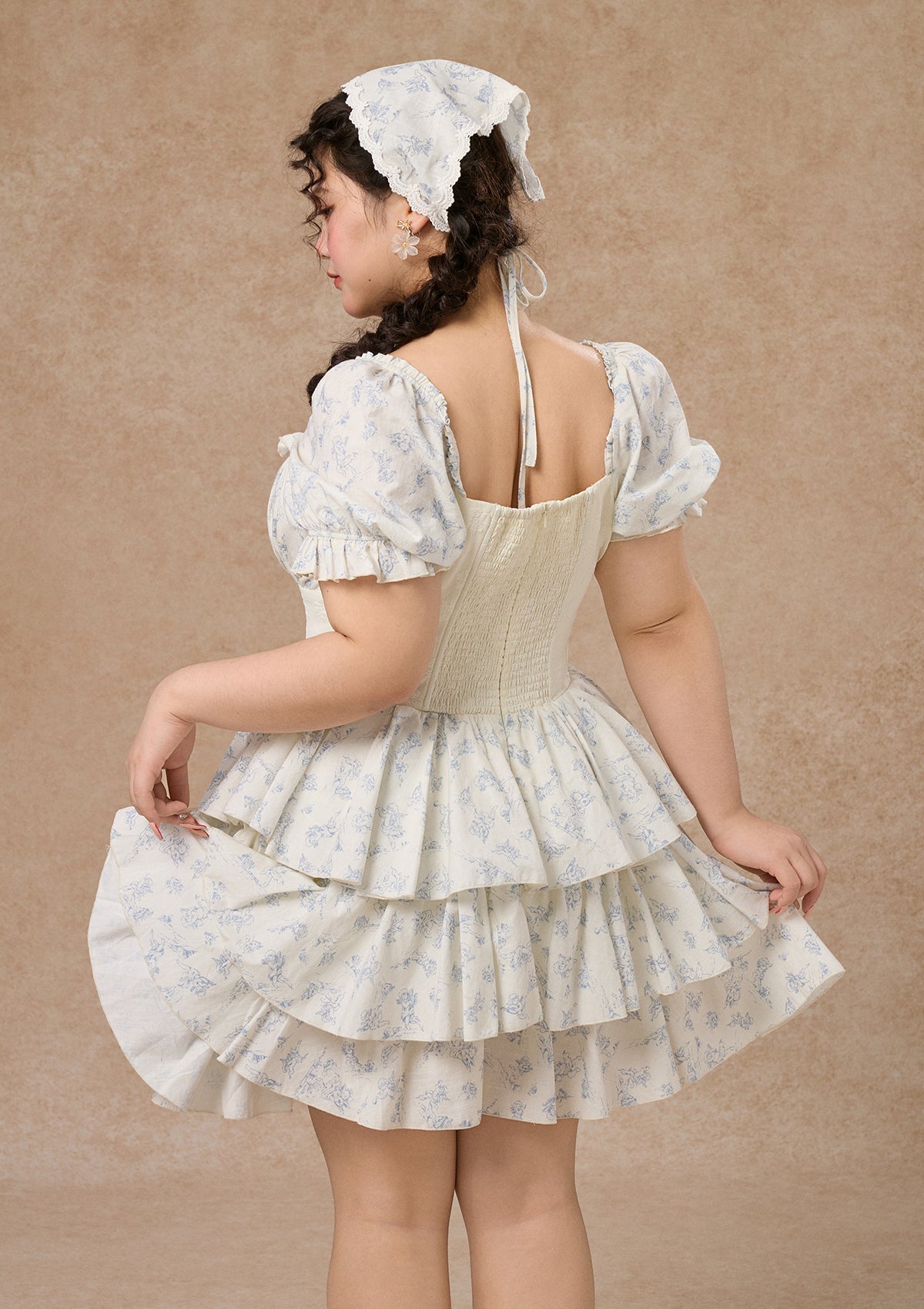 Curve&Plus Blue Dollhouse Corset Dress (Short)