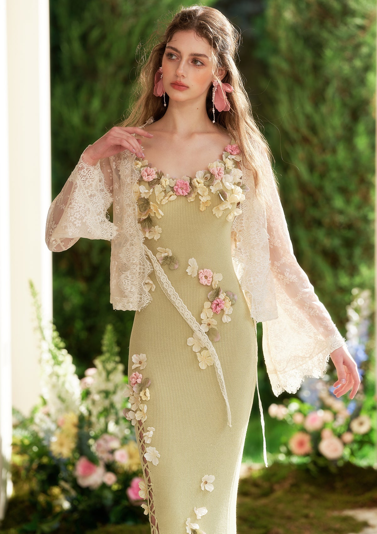 Green Chanson Knit Dress