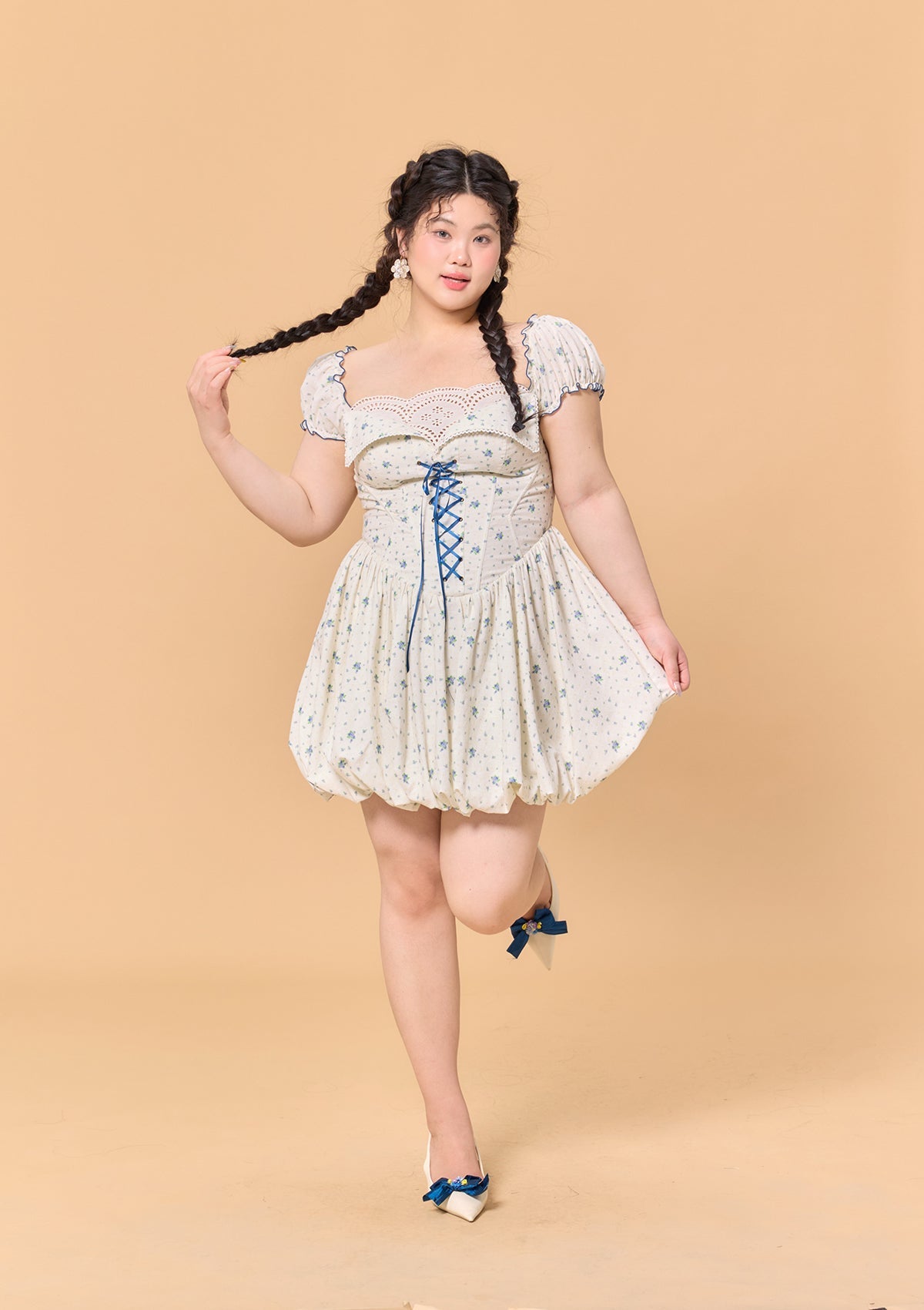 Curve & Plus Blueberry Jam Jar Dress