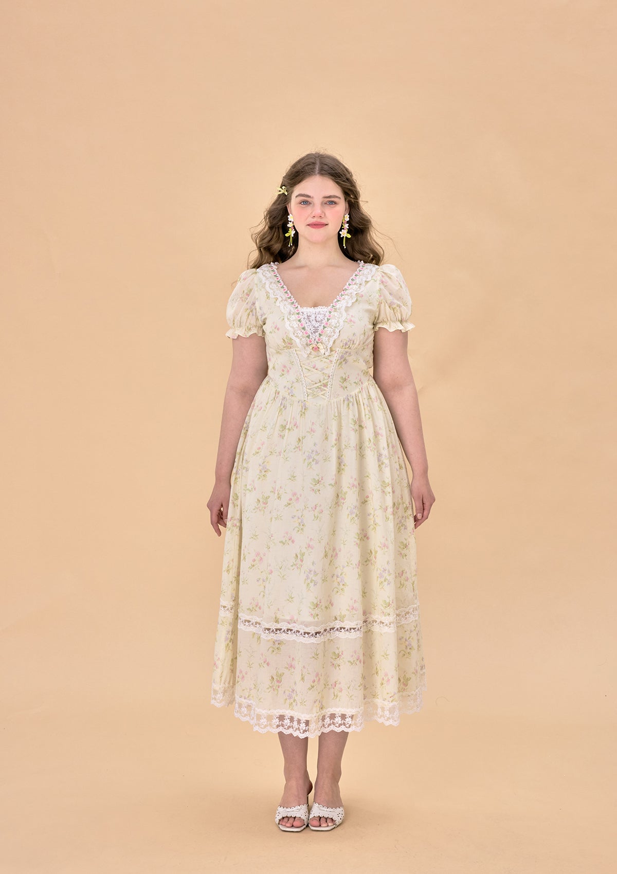 Curve & Plus Garden Tea Party Corset Dress