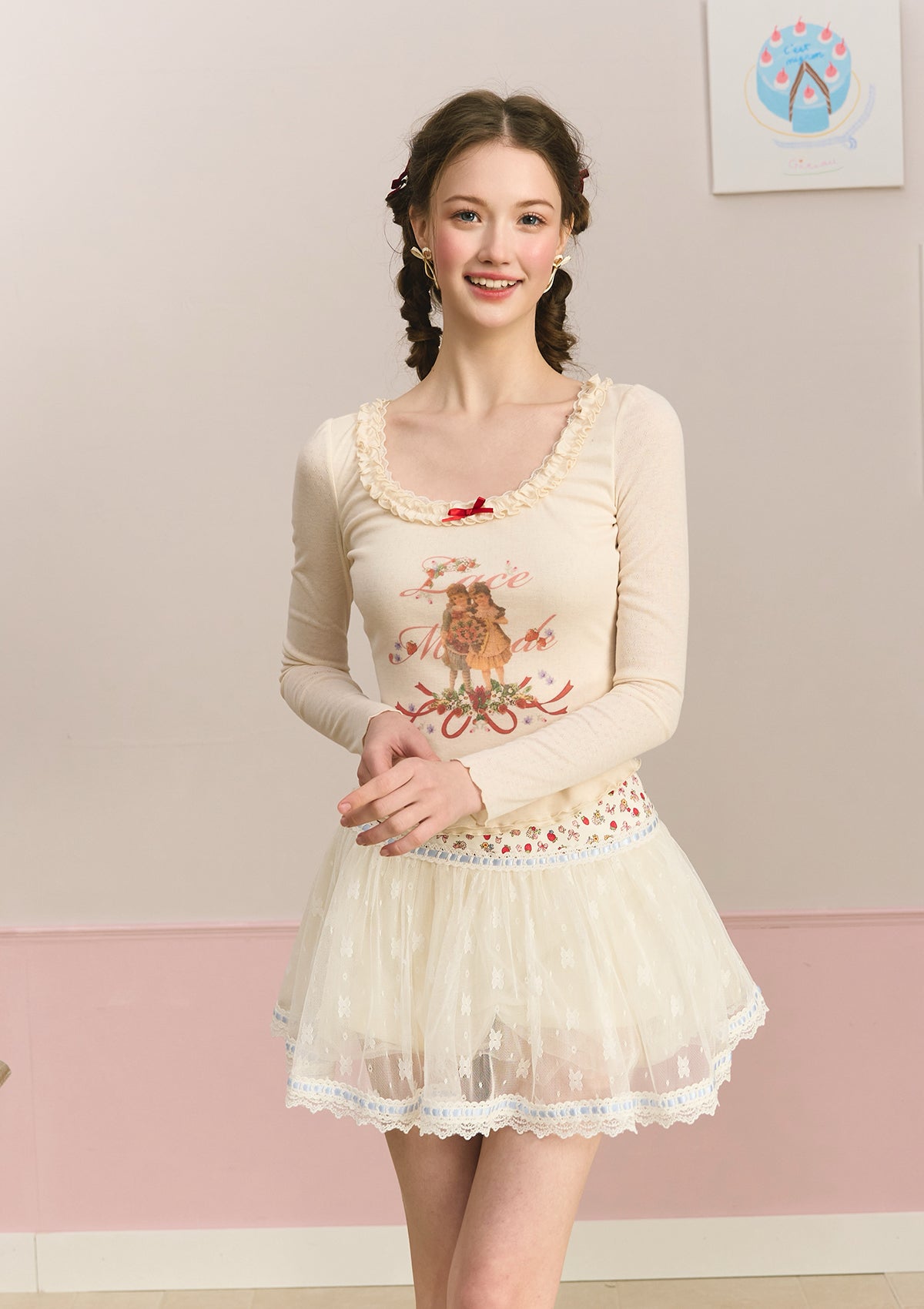 Curve & Plus Little Berry Chef Bottom Shirt