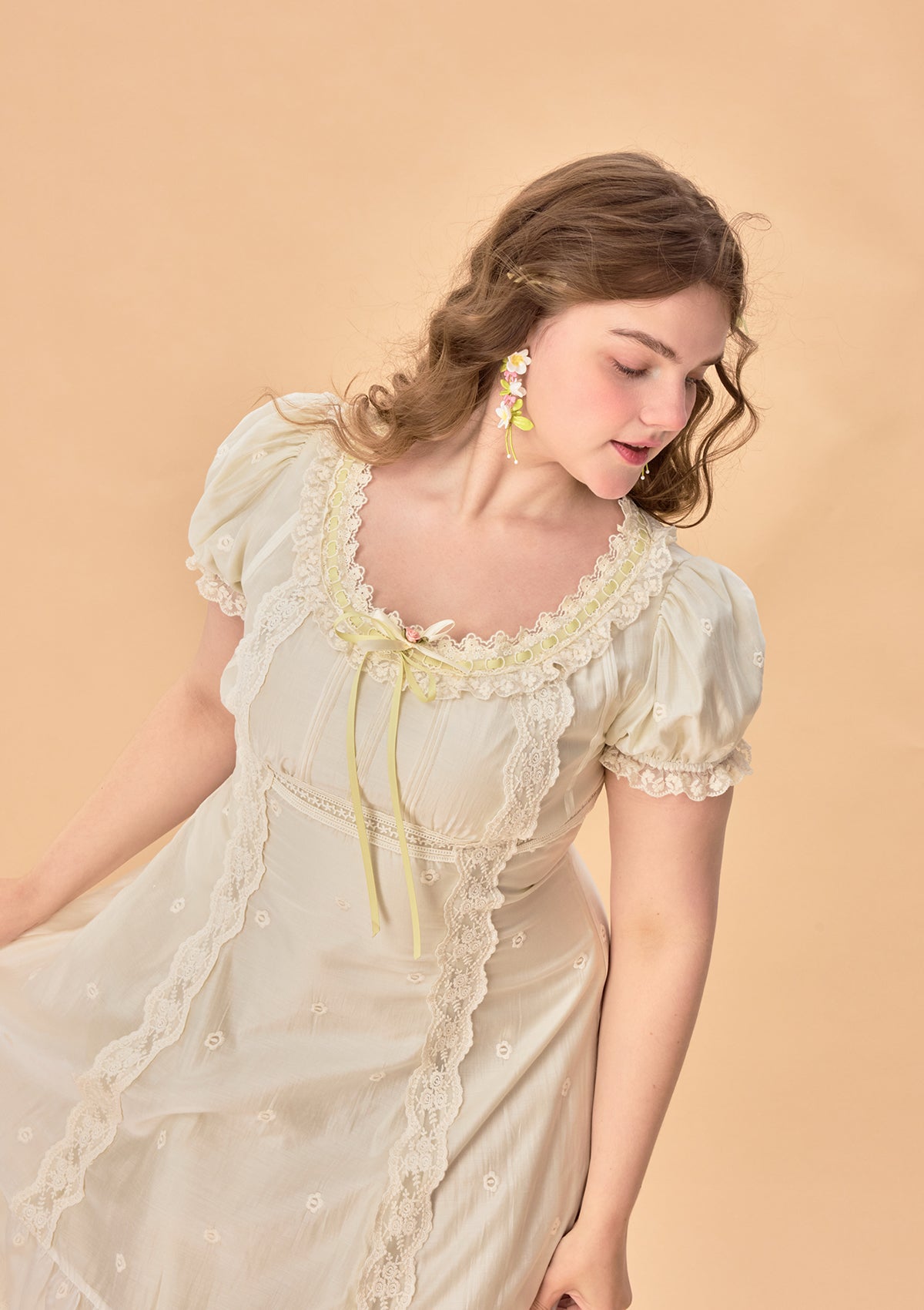 Curve & Plus Green Grapes Dress