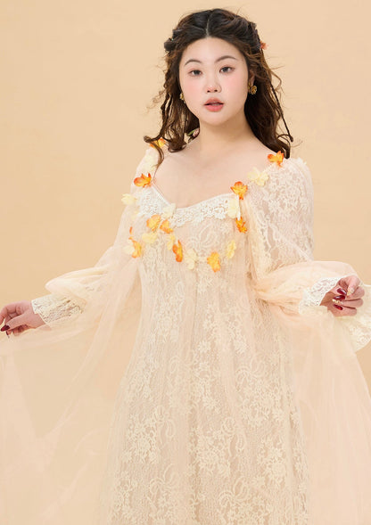 Curve &amp; Plus Sunset &amp; Orange Ocean Dress