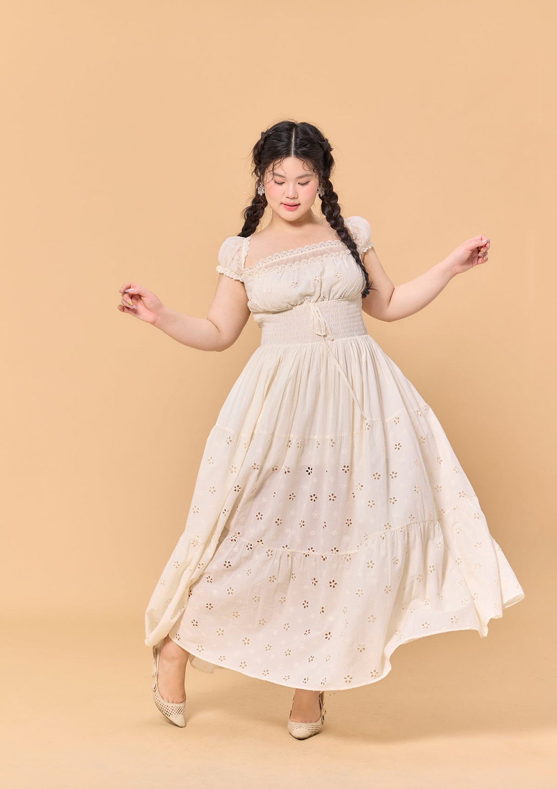 Curve &amp; Plus Little White Rabbit Dress