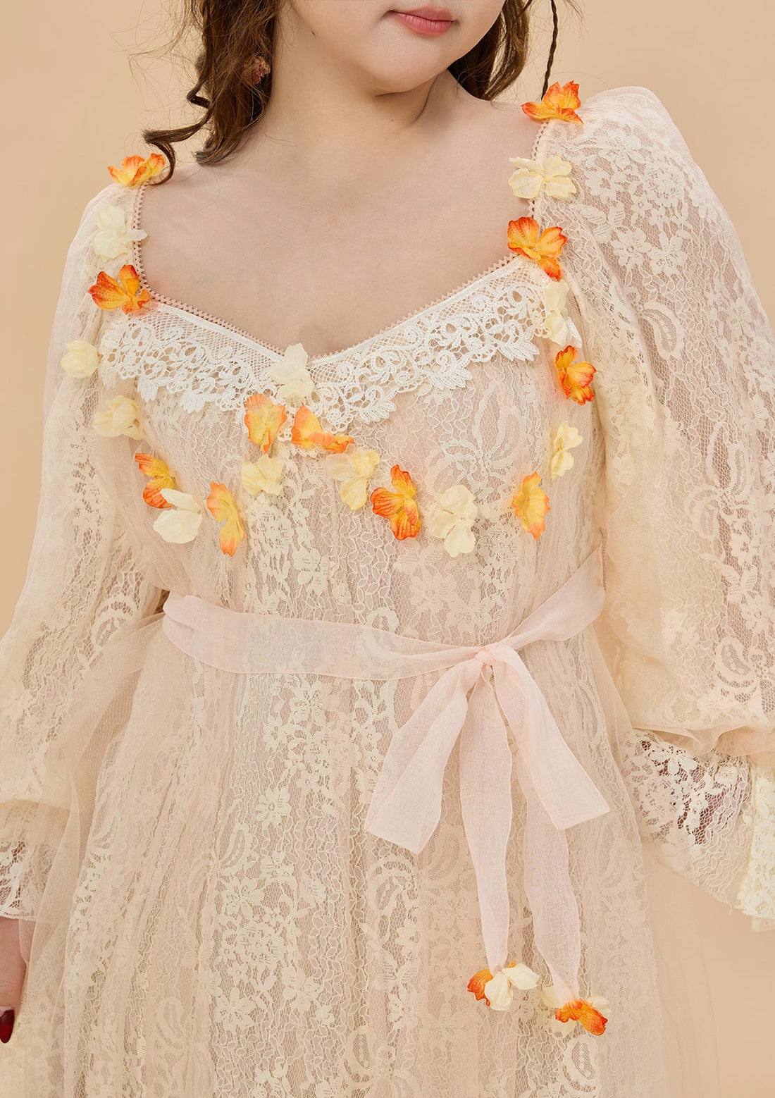 Curve &amp; Plus Sunset &amp; Orange Ocean Dress