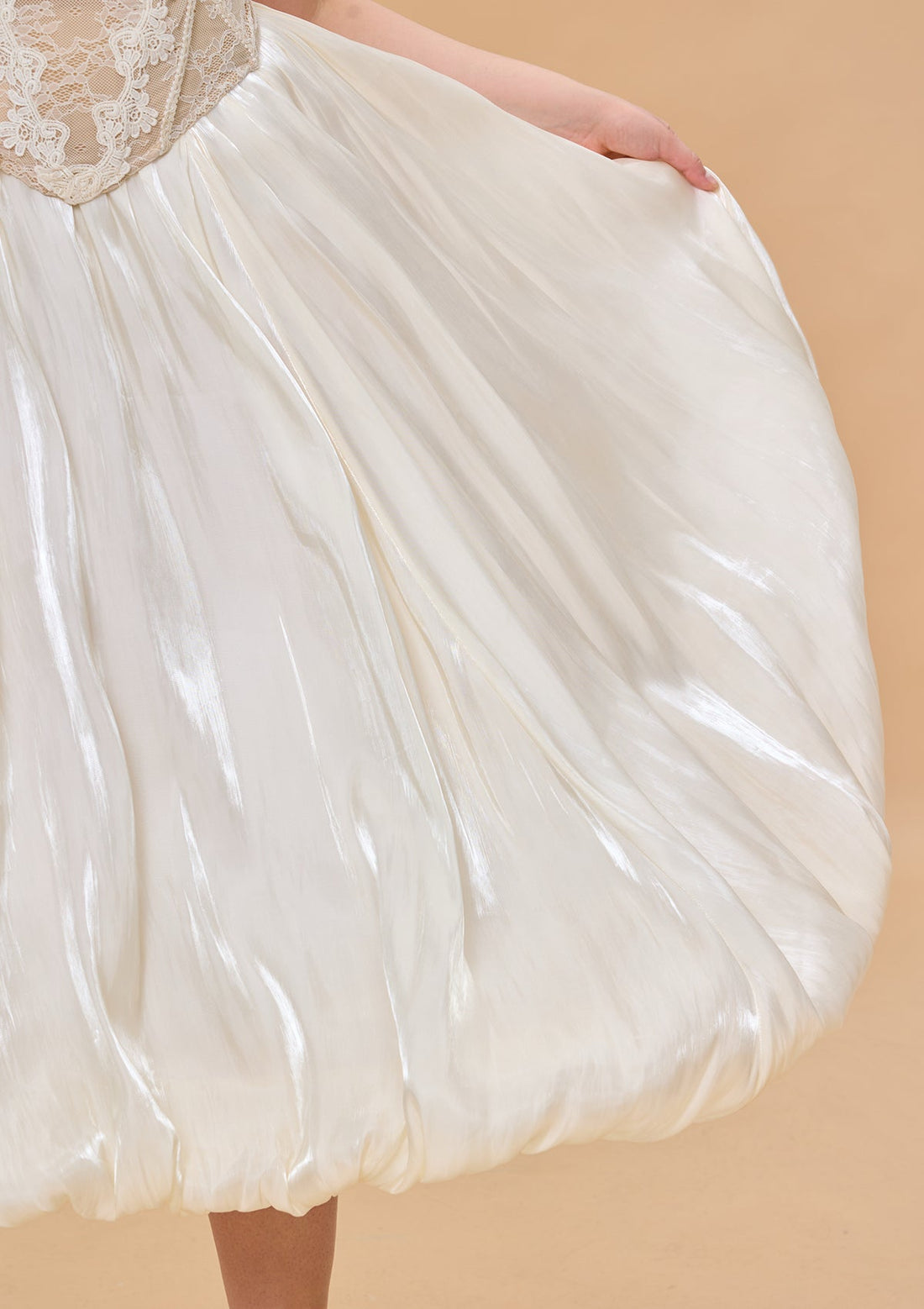Curve &amp; Plus White Butterfly Flora Skirt