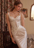 Elegant corset gown with phoenix design