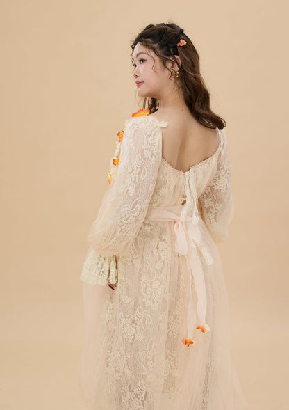 Curve &amp; Plus Sunset &amp; Orange Ocean Dress