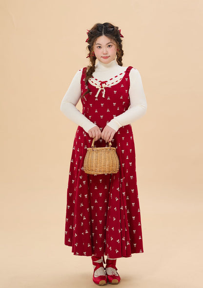 Curve &amp; Plus Strawberry Newspaper Office Dress