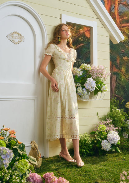 Garden Tea Party Corset Dress