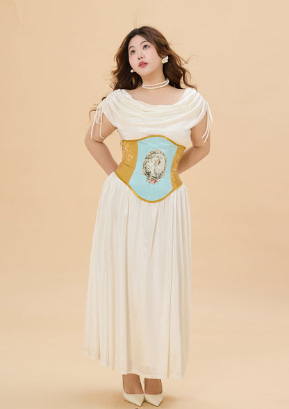 Curve &amp; Plus Holy Golden Crown Corset (underbust)