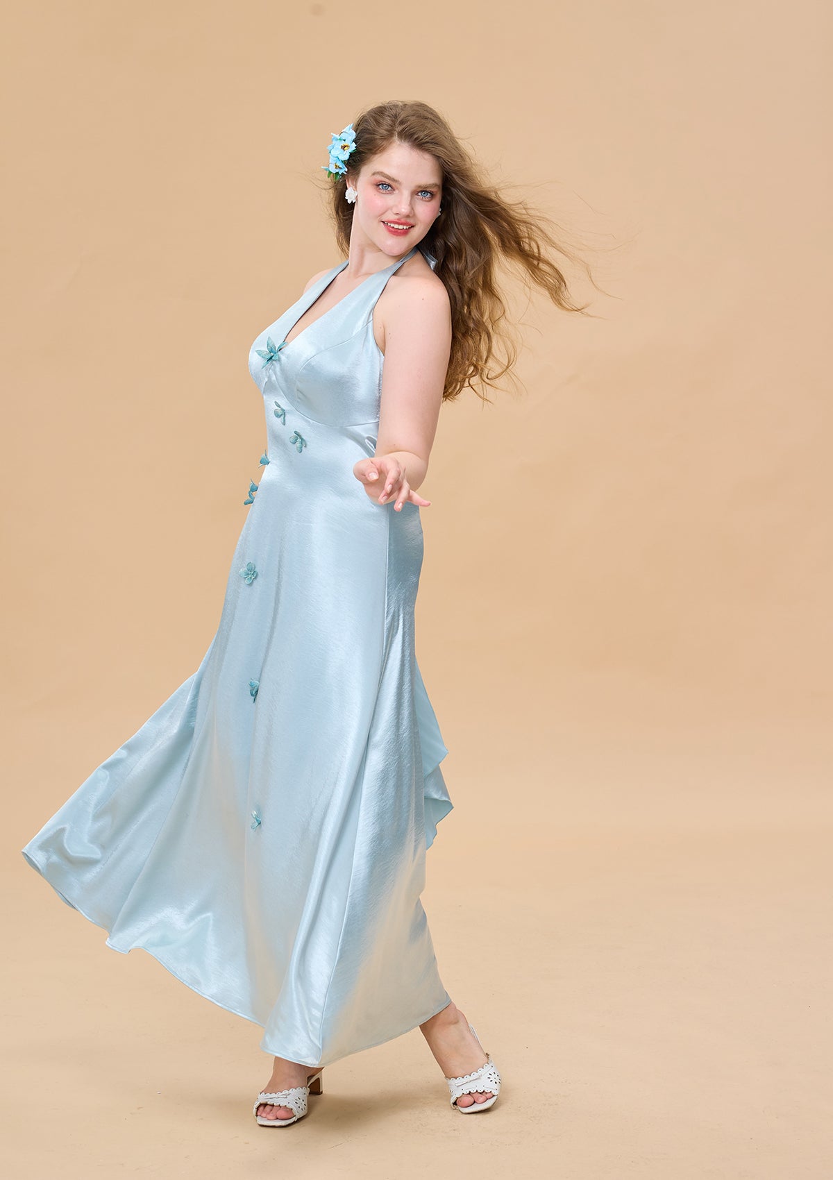 Curve &amp; Plus Butterfly Pearl Dress