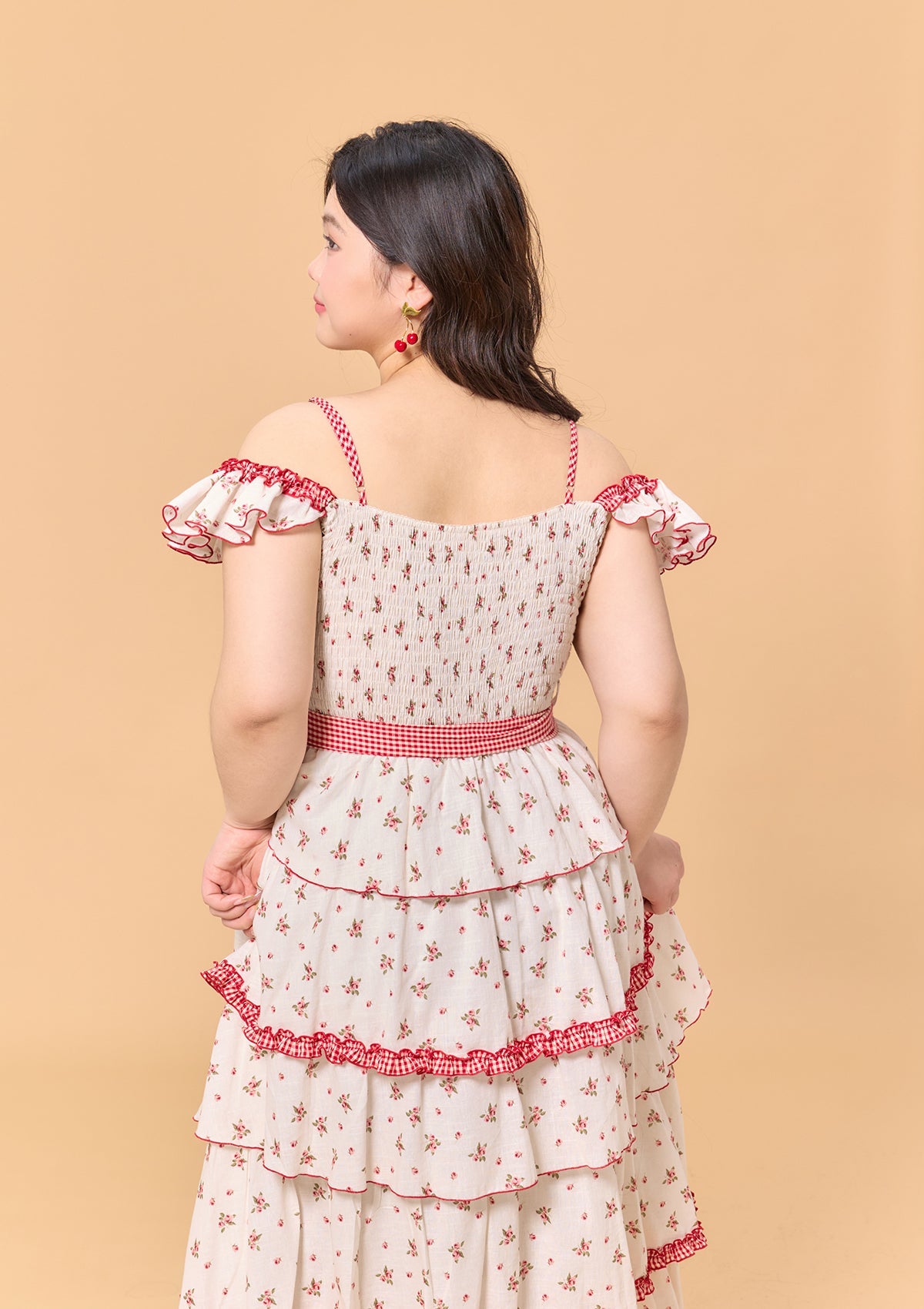 Curve &amp; Plus Red Hood Maiden Dress