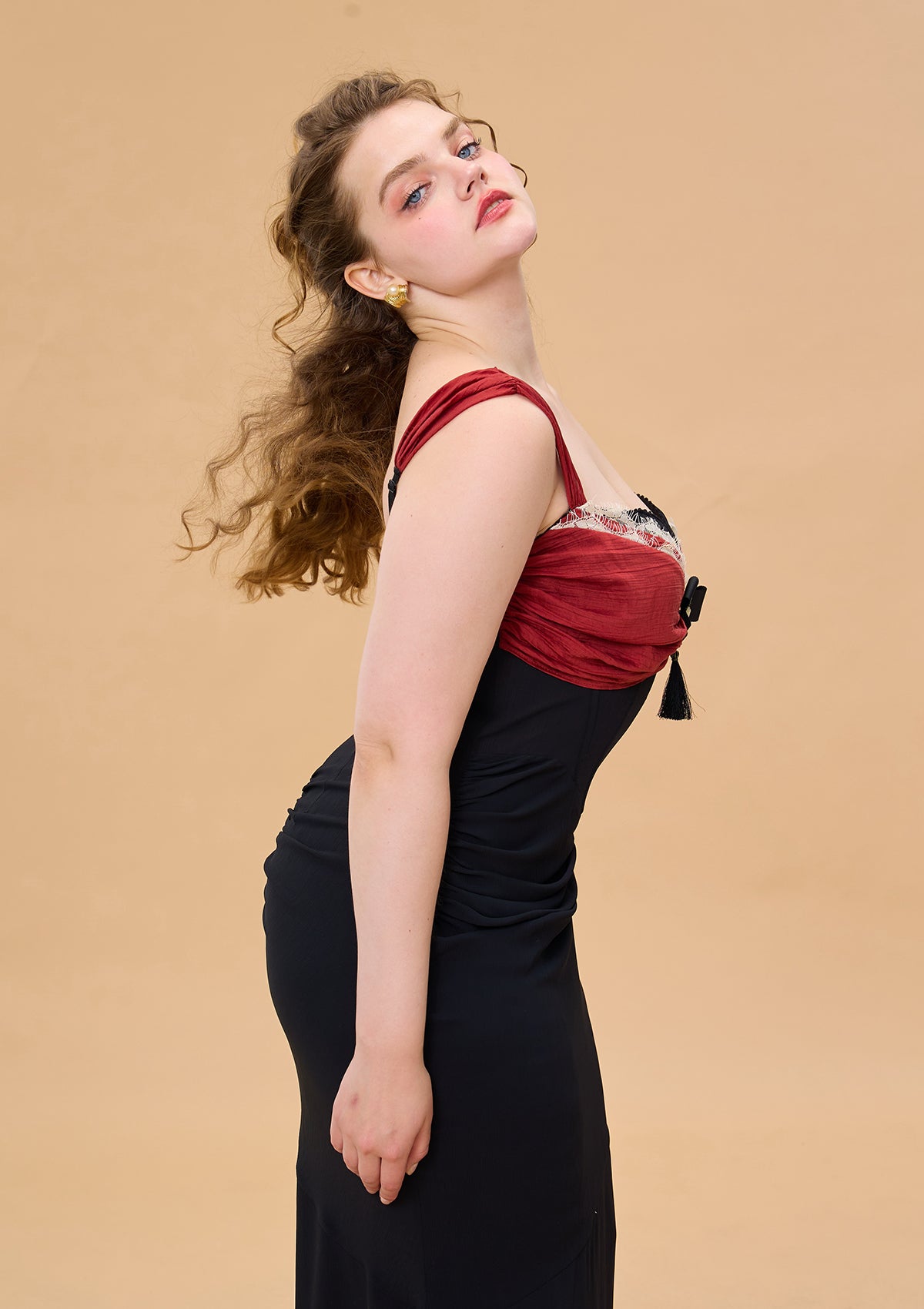 Curve &amp; Plus Shaking the Wine Glass Corset Dress