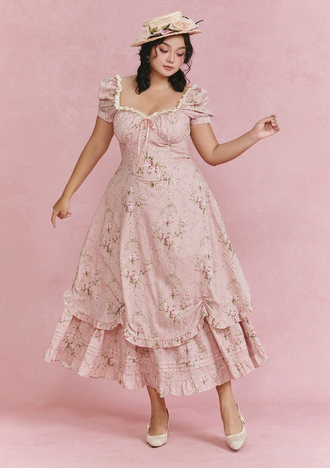Curve &amp; Plus Rosa Rubus Story Corset Dress
