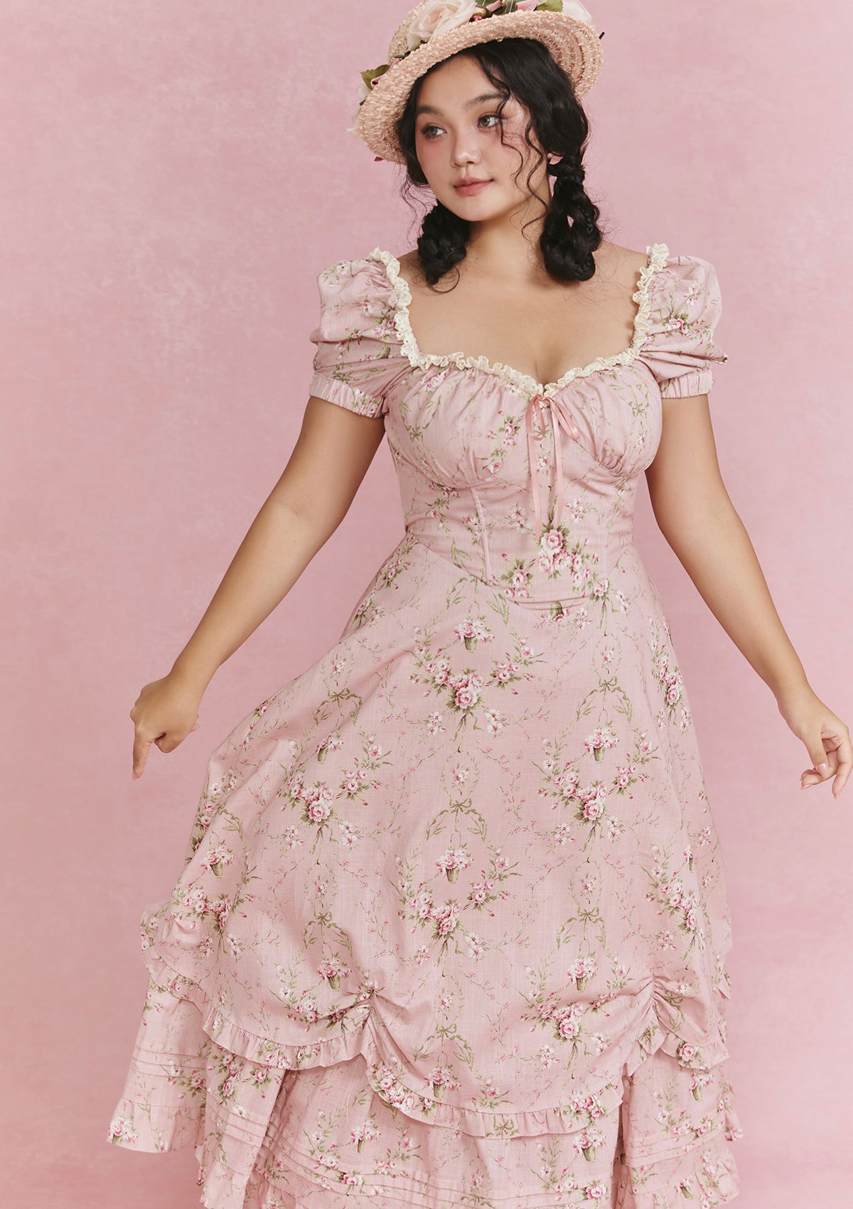 Curve &amp; Plus Rosa Rubus Story Corset Dress