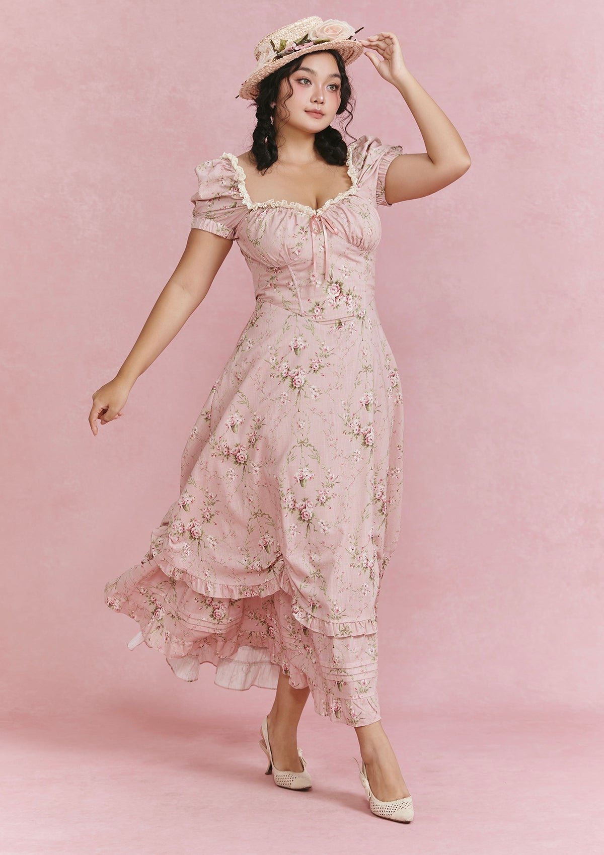 Curve &amp; Plus Rosa Rubus Story Corset Dress