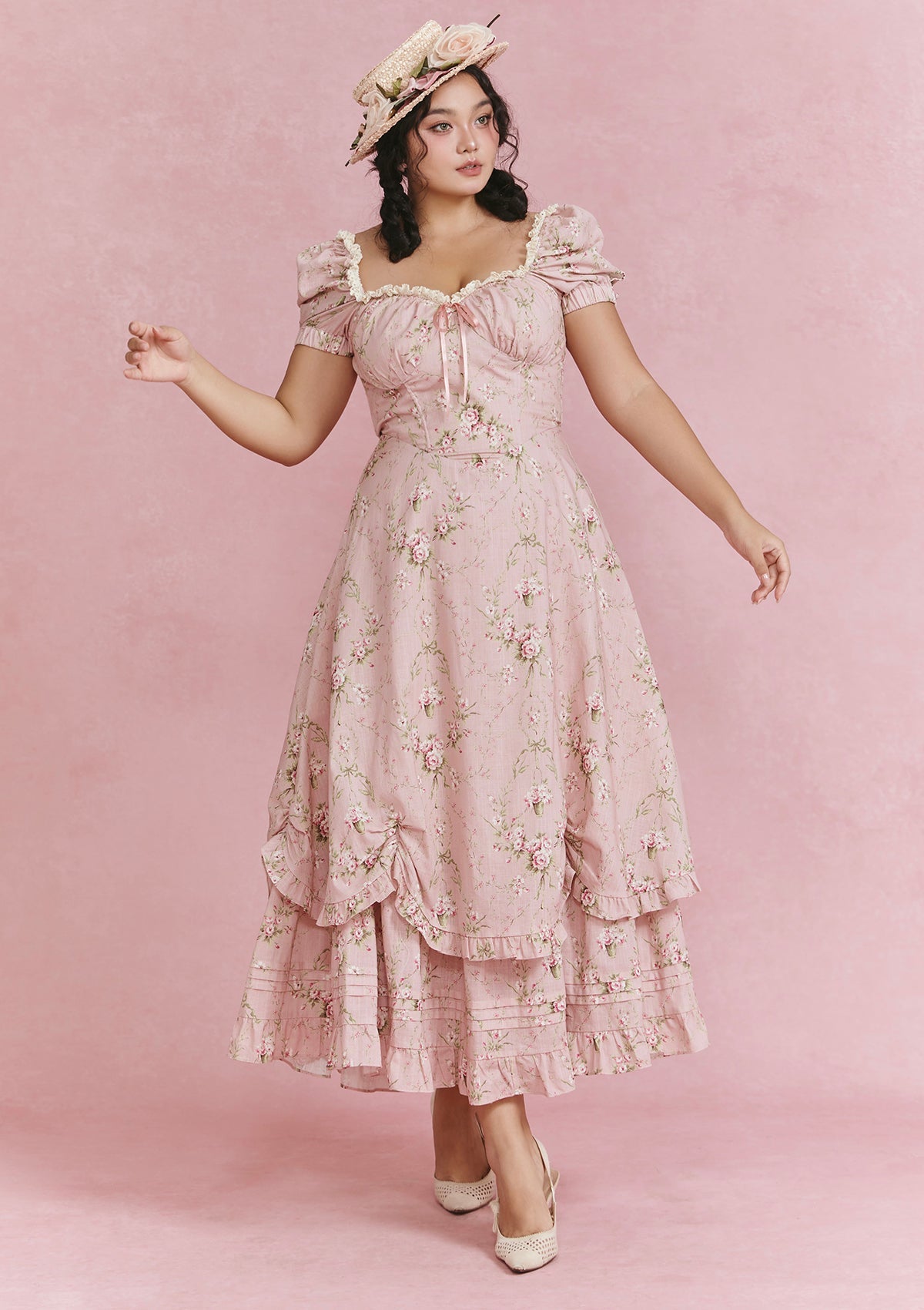 Curve &amp; Plus Rosa Rubus Story Corset Dress