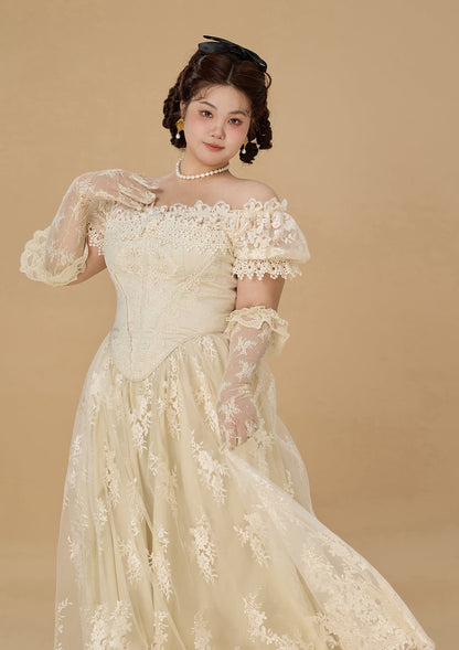 Curve &amp; Plus The Tear of Blossom and Candle Corset Dress
