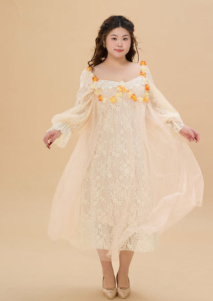 Curve &amp; Plus Sunset &amp; Orange Ocean Dress