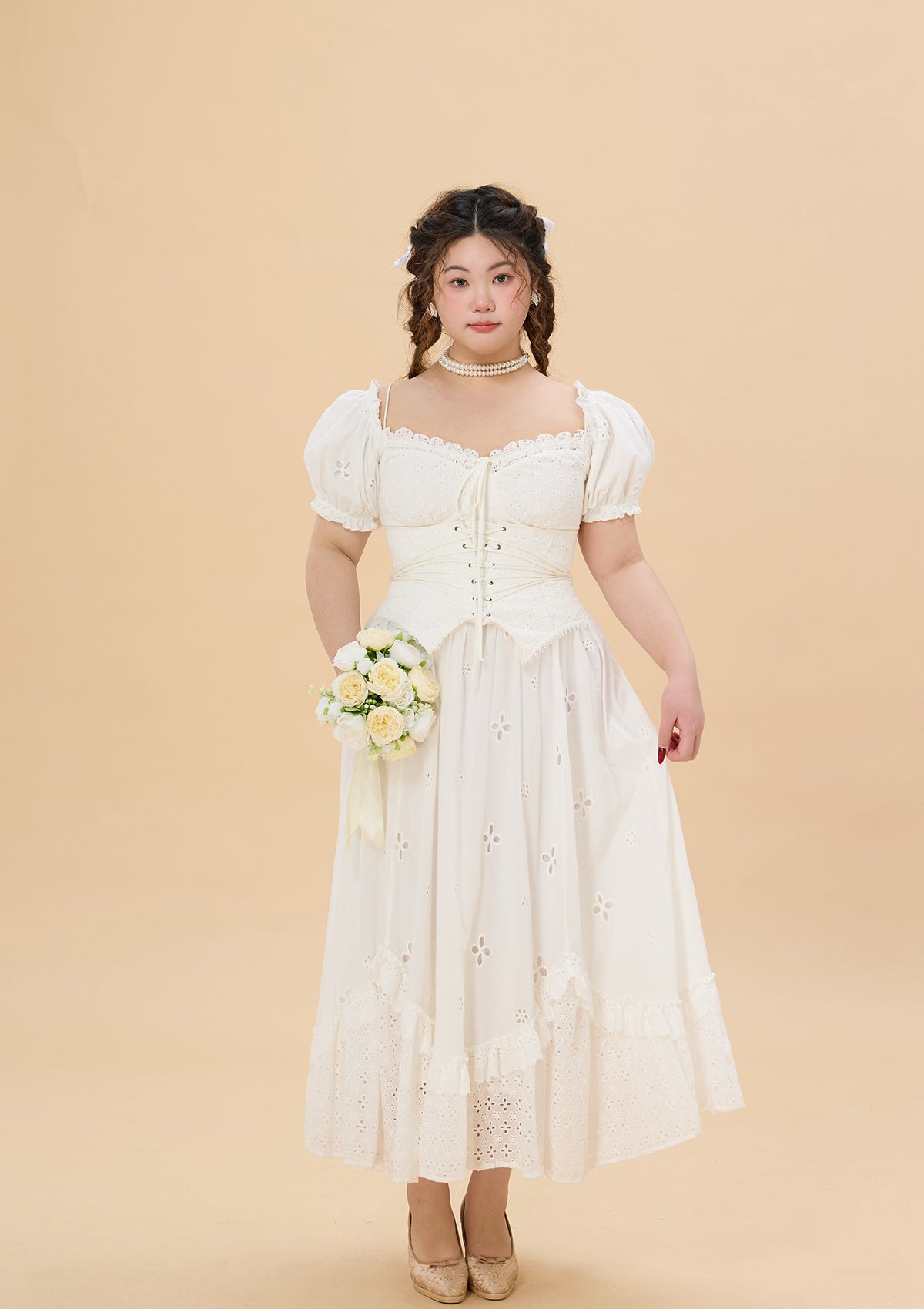 Curve &amp; Plus &quot;I Flipped&quot; Corset Dress