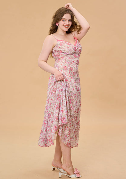 Curve &amp; Plus Tuberose Rose Beauty Dress