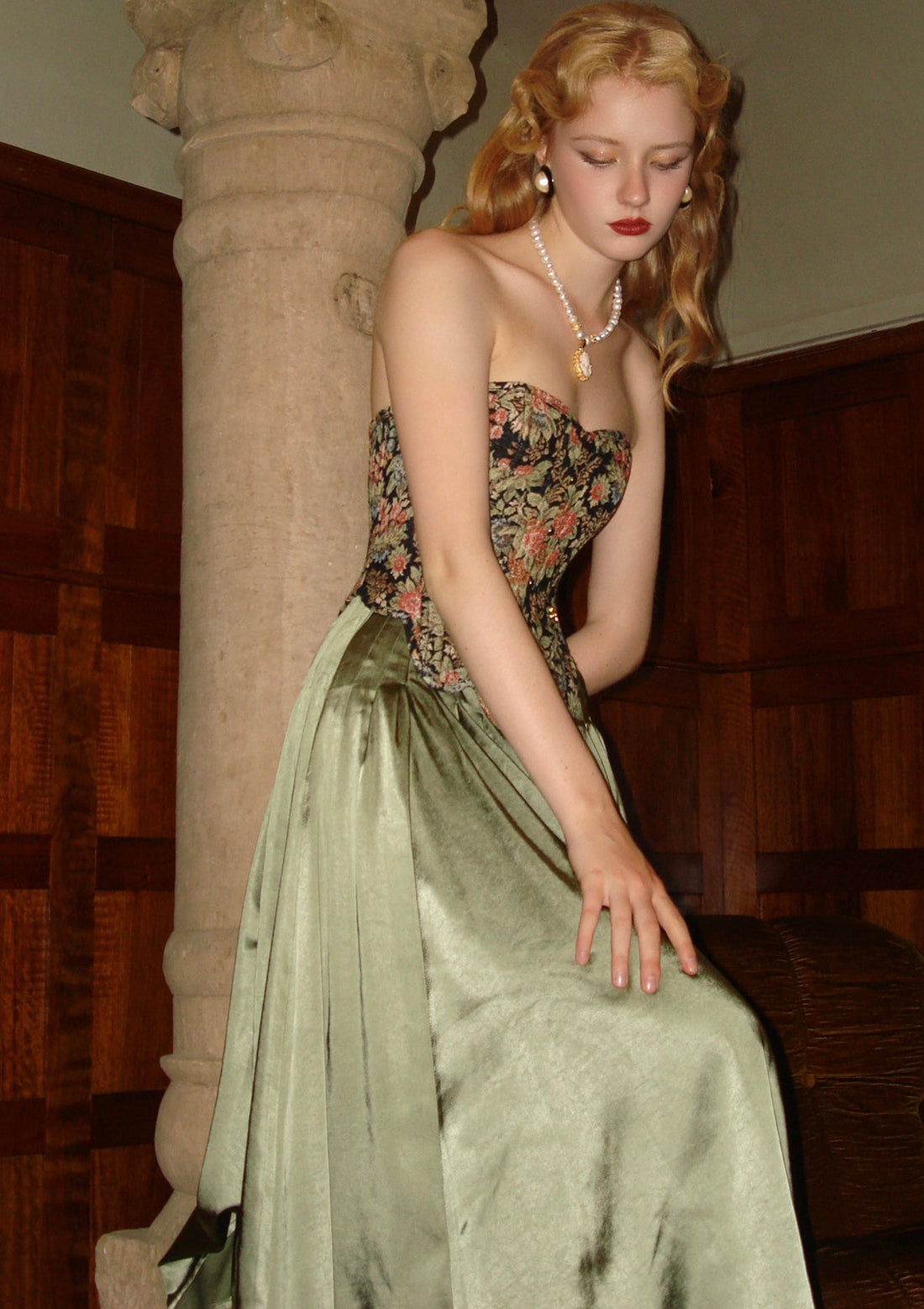 Flower &amp; Mirror Skirt