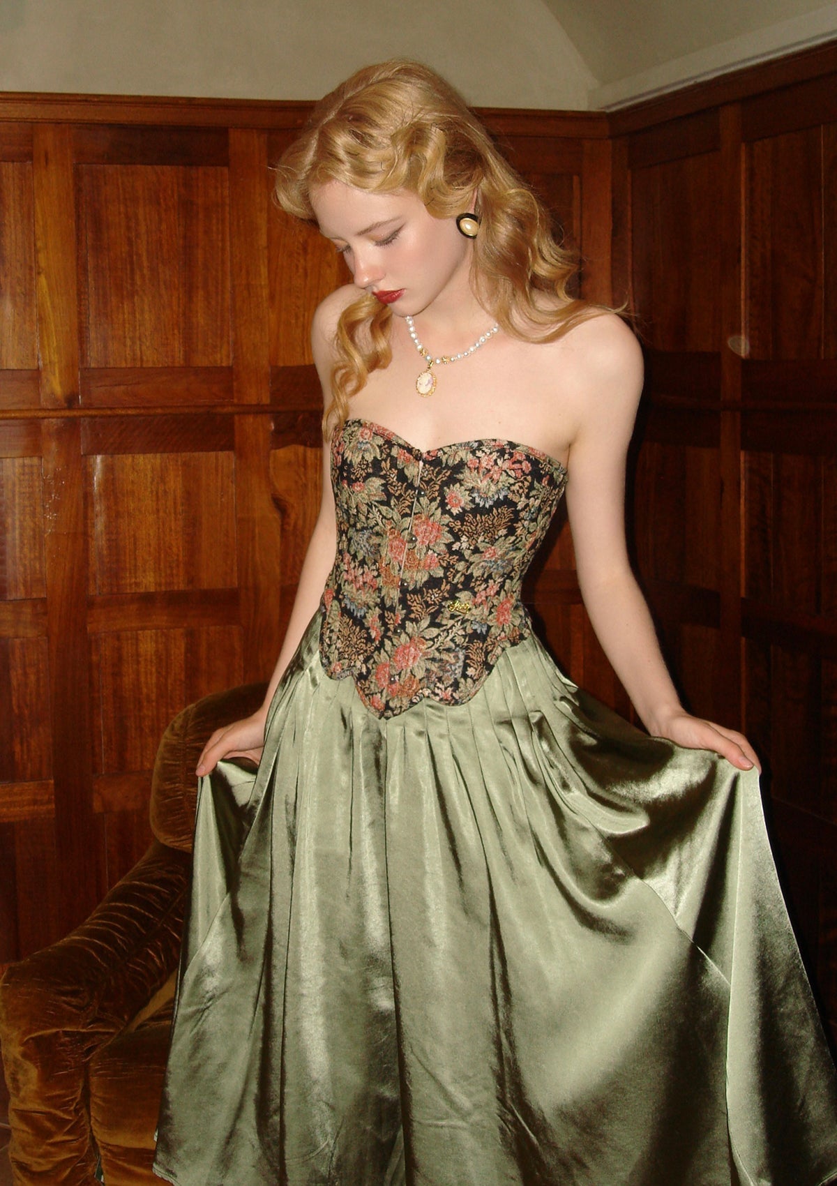 Flower &amp; Mirror Skirt