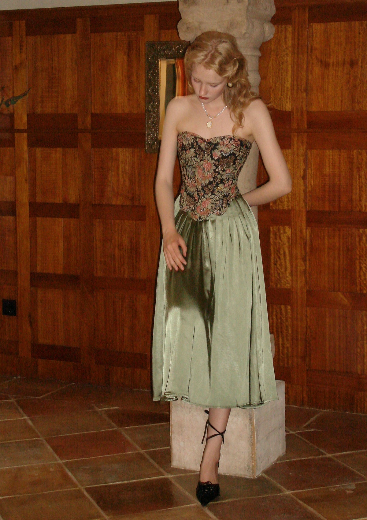 Flower &amp; Mirror Skirt