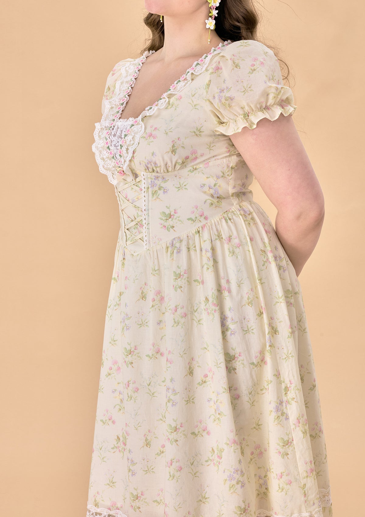 Curve &amp; Plus Garden Tea Party Corset Dress