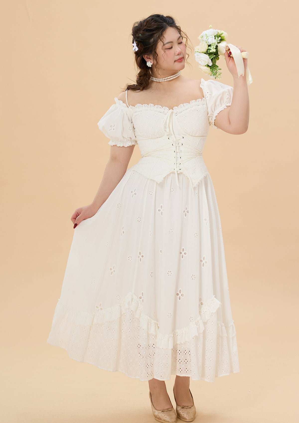 Curve &amp; Plus &quot;I Flipped&quot; Corset Dress